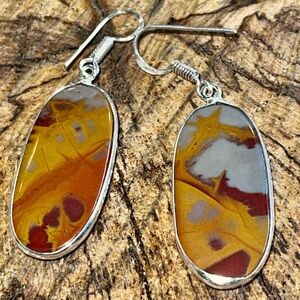Mudstone Noreena Jasper Earrings 2”